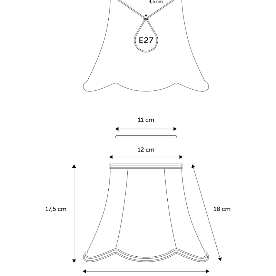 Nielsen Light Lotte Pagode lampeskærm, H17 cm
