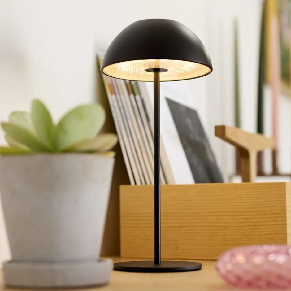 Nielsen Light Luna genopladelig bordlampe, sort