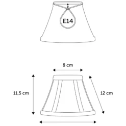 Nielsen Light Mary Pagode lampeskærm, H11,5 cm