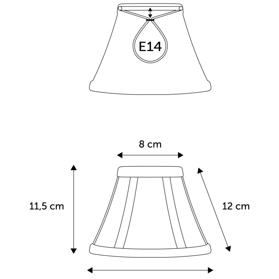 Nielsen Light Mary Pagode lampeskærm, H11,5 cm