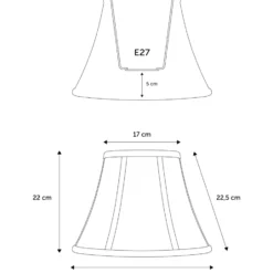 Nielsen Light Mary Pagode lampeskærm, H22 cm