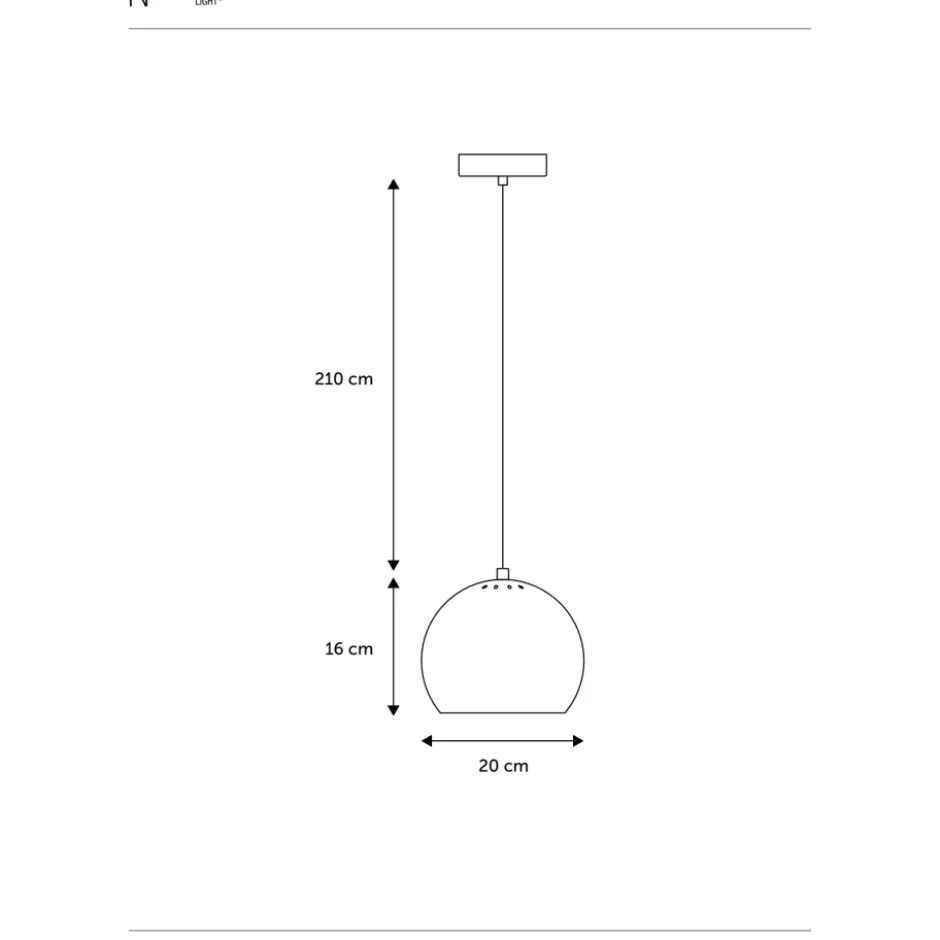 Nielsen Light Nice pendel, antik messing, Ø20 cm