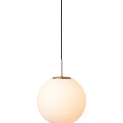 Nielsen Light Nora cafependel, opal/messing, Ø30 cm