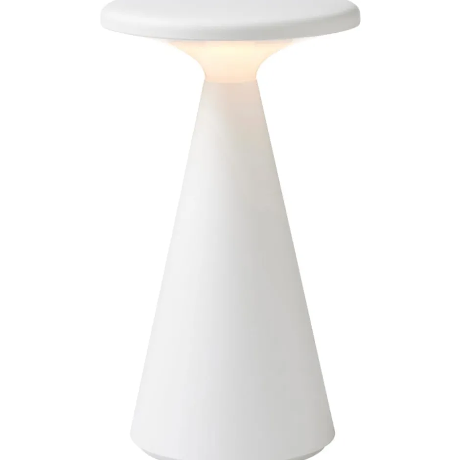 Nielsen Light Nyhavn genopladelig bordlampe, hvid