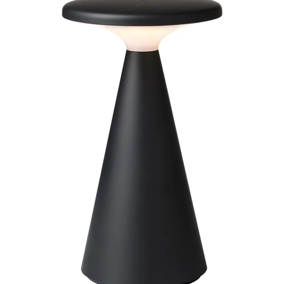 Nielsen Light Nyhavn genopladelig bordlampe, sort