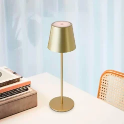 Nielsen Light One genopladelig bordlampe, guld