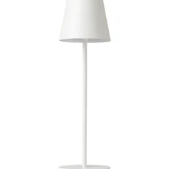 Nielsen Light One genopladelig bordlampe, hvid