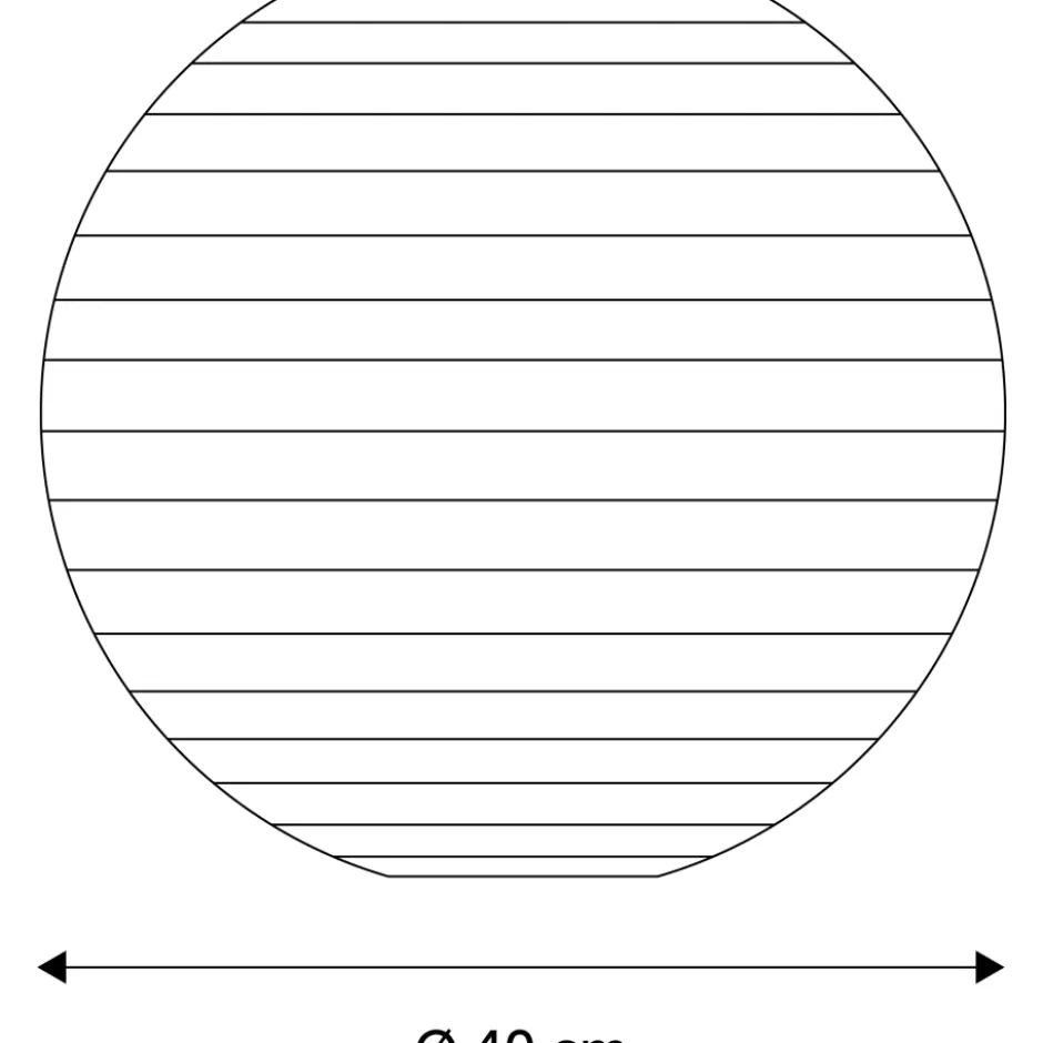 Nielsen Light rispapirslampe, Ø40 cm