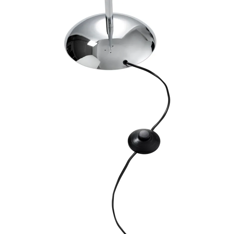 Nielsen Light Salsa gulvlampe, krom med rød, gul & grøn skærm