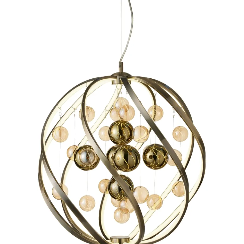 Nielsen Light Solar lysekrone, antik messing