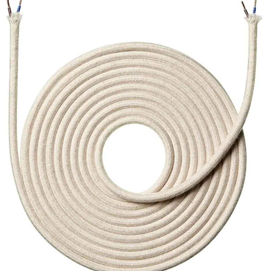 Nielsen Light stofledning, 2x0,75 mm², 4 meter, hør