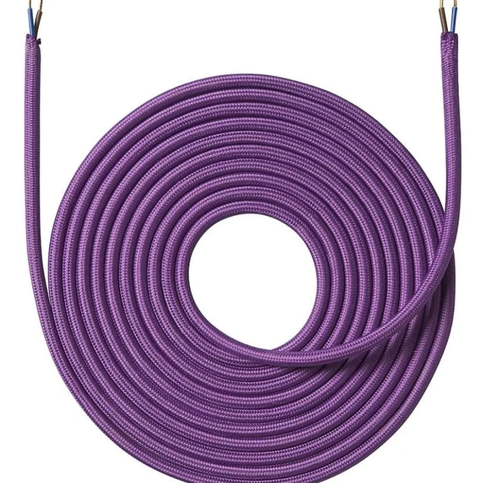 Nielsen Light stofledning, 2x0,75 mm², 4 meter, lilla