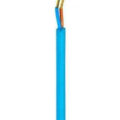 Nielsen Light stofledning, 2x0,75 mm², 4 meter, turkis blå