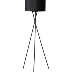 Nielsen Light Uptown gulvlampe, sorte ben og sort skærm