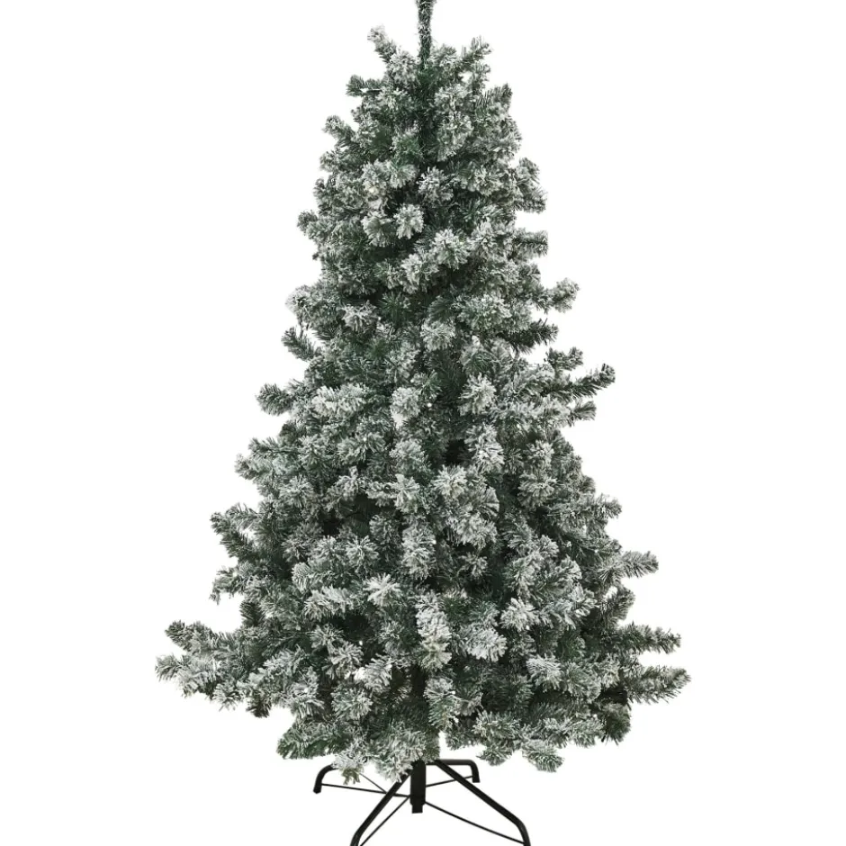 Nordic Winter Frost kunstigt juletræ med lys, 180 x 118 cm