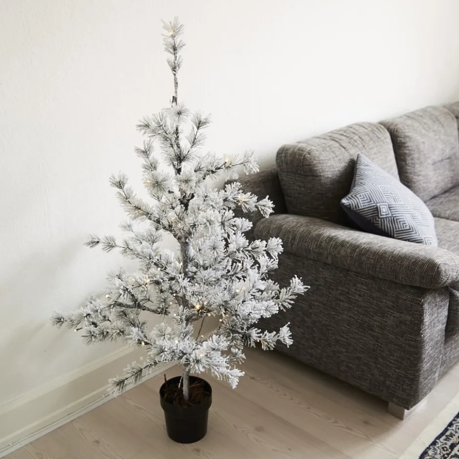 Nordic Winter kunstigt lærketræ med lys