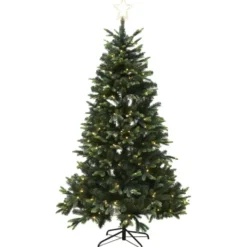 Nordic Winter Lifa kunstigt juletræ med lys, 180 x 122 cm