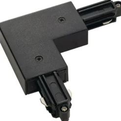 Nordtronic 1F hjørnestykke, jord på yderside, sort