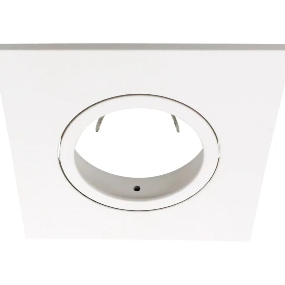 Nordtronic firkantet front til Quick Install G2 og Uni Install G2 spots, hvid