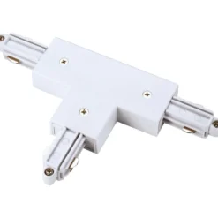 Nordtronic 1F T-samlestykke, højre jord, hvid
