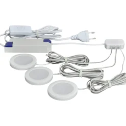 Nordtronic Linea møbelspots 3-kit, 3000K, hvid