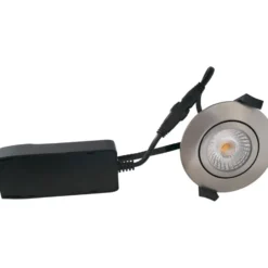 Nordtronic Low Profile ECO indbygningsspot, børstet alu, 3000K