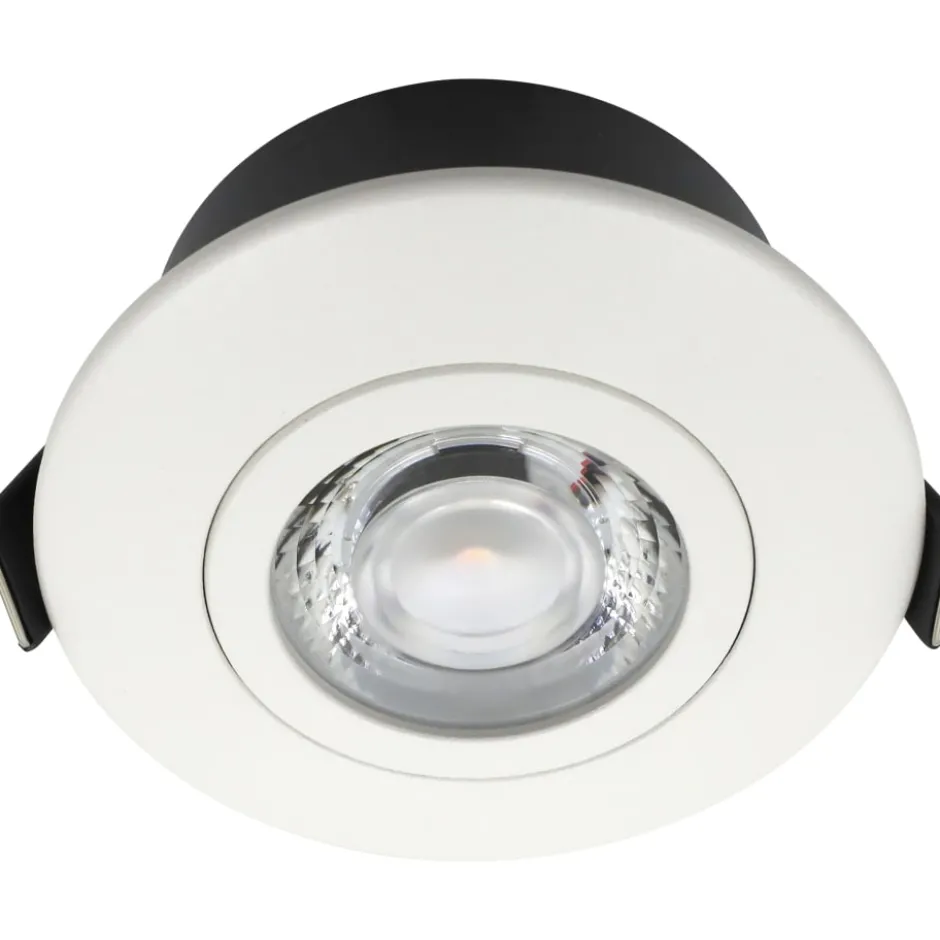Nordtronic Low Profile Flexible indbygningsspot, Ø7,5 cm, DTW, hvid