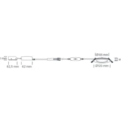 Nordtronic Lucette G2 indbygningsspot, Ø12 cm