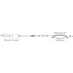 Nordtronic Lucette G2 indbygningsspot, Ø17 cm