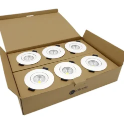 Nordtronic Velia Eco CCT indbygningsspot, 6-pak