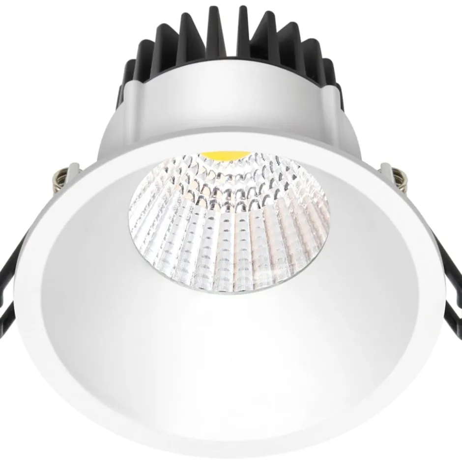 Nordtronic Velia indbygningsspot, mat hvid, 2700K