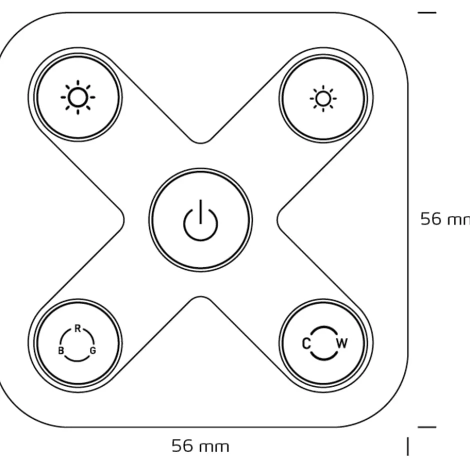 Nordtronic Wireless Switch Zigbee, fjernbetjening