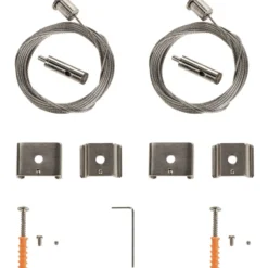 Nordtronic wireophæng til 1F strømskinne, 5 meter, 2-pak
