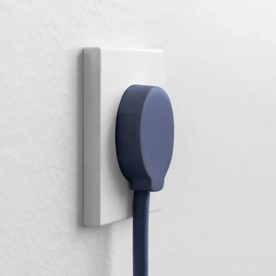 Norm F stikprop, schuko, med jord, blå