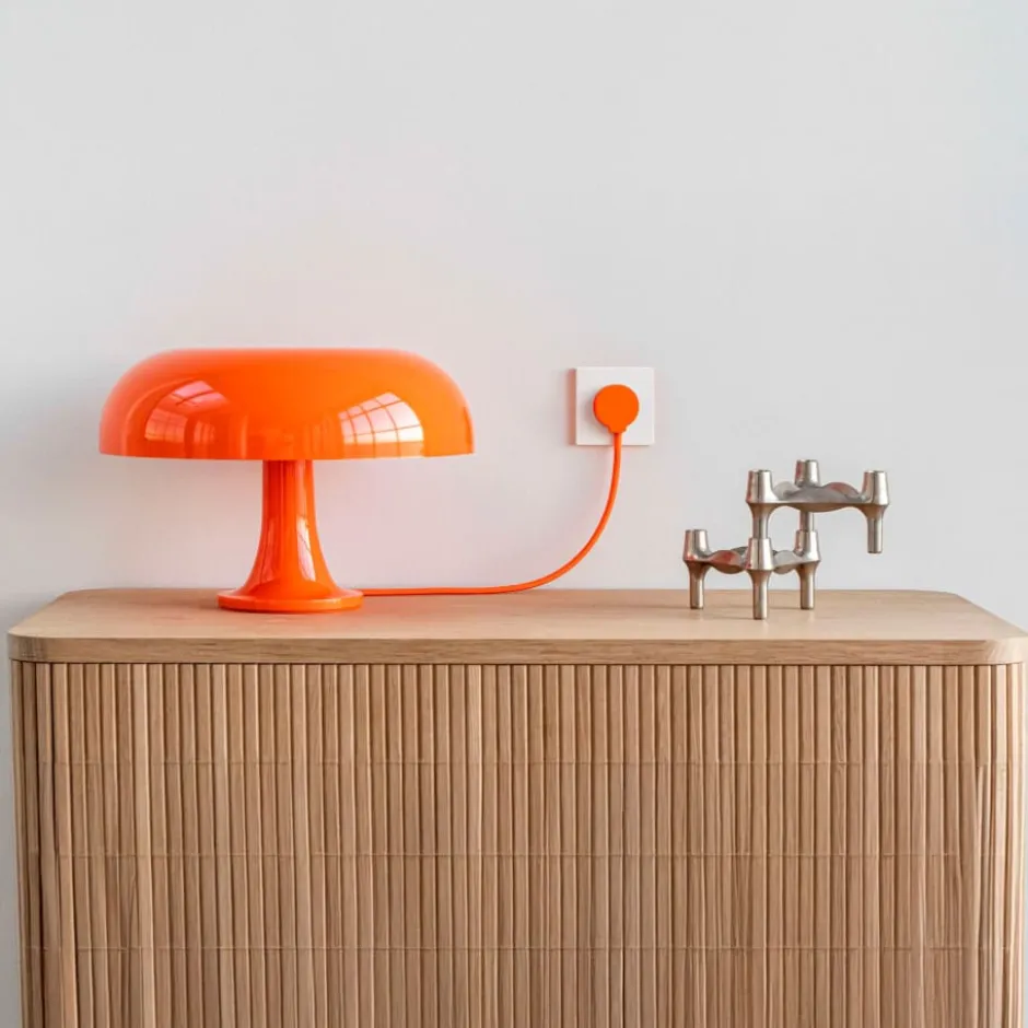 Norm F stikprop, schuko, med jord, orange