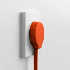 Norm F stikprop, schuko, med jord, orange