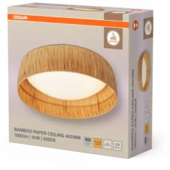 Osram Decor Bamboo Paper loftlampe, Ø40 cm