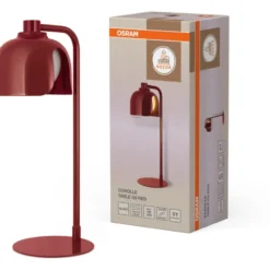 Osram Decor Corolle bordlampe, rød