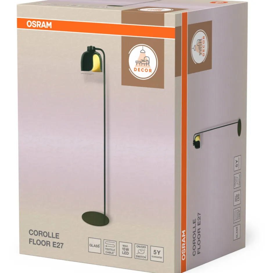 Osram Decor Corolle gulvlampe, grøn