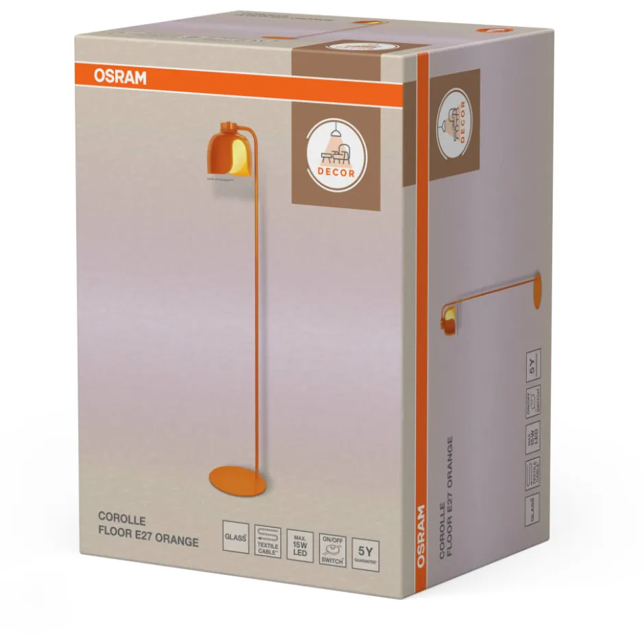 Osram Decor Corolle gulvlampe, orange