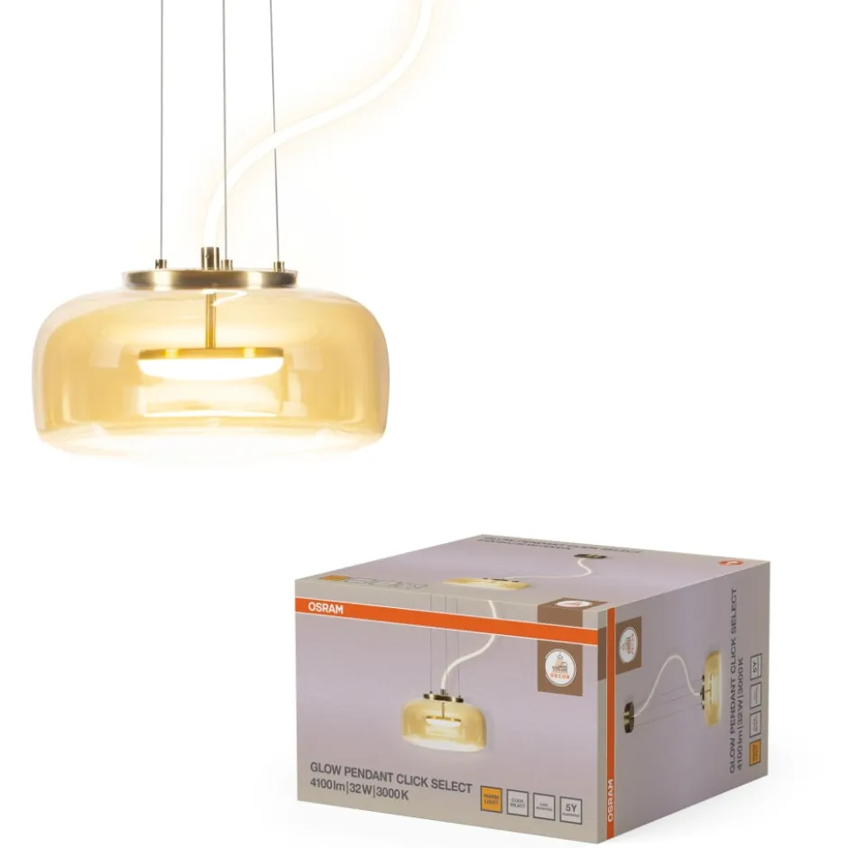 Osram Decor Glow pendel, ravfarvet