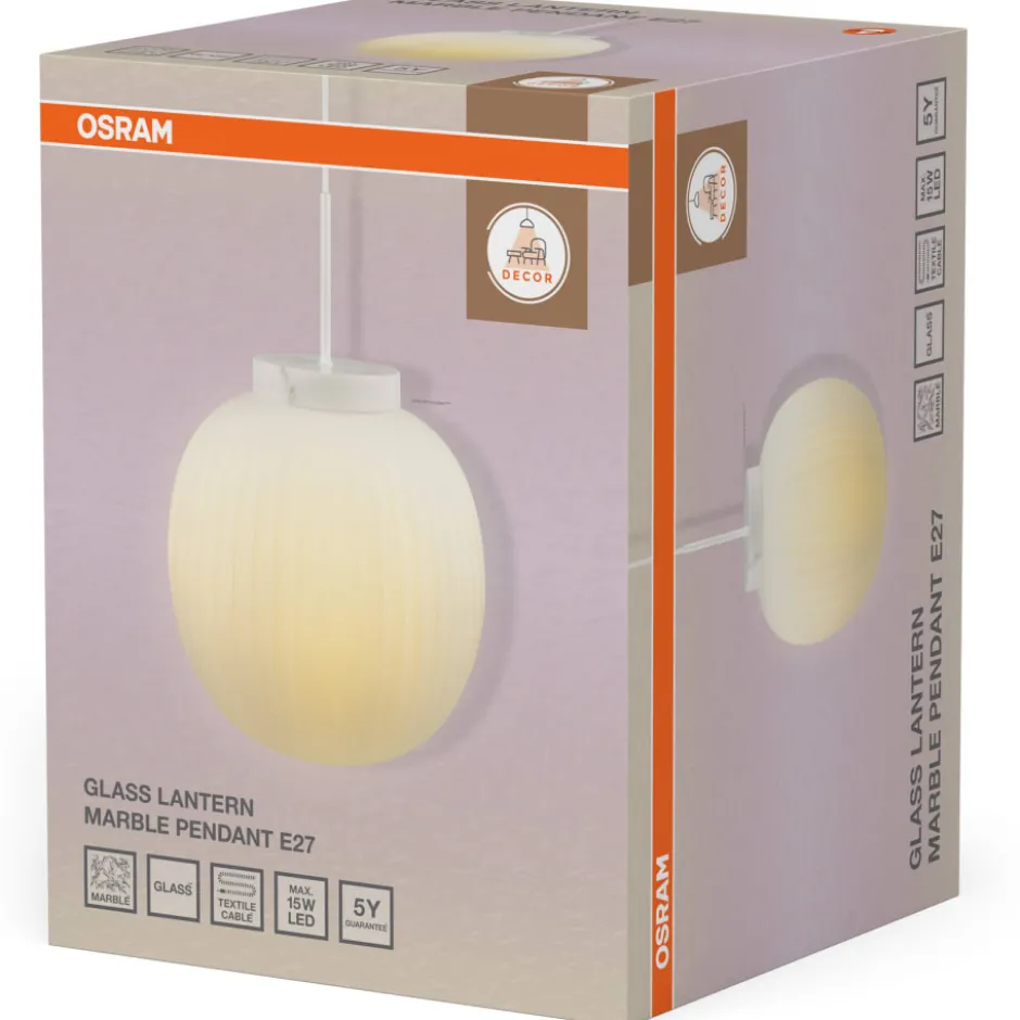 Osram Decor Lantern pendel, marmor