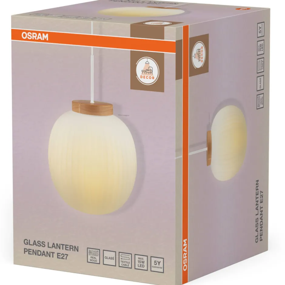 Osram Decor Lantern pendel, træ