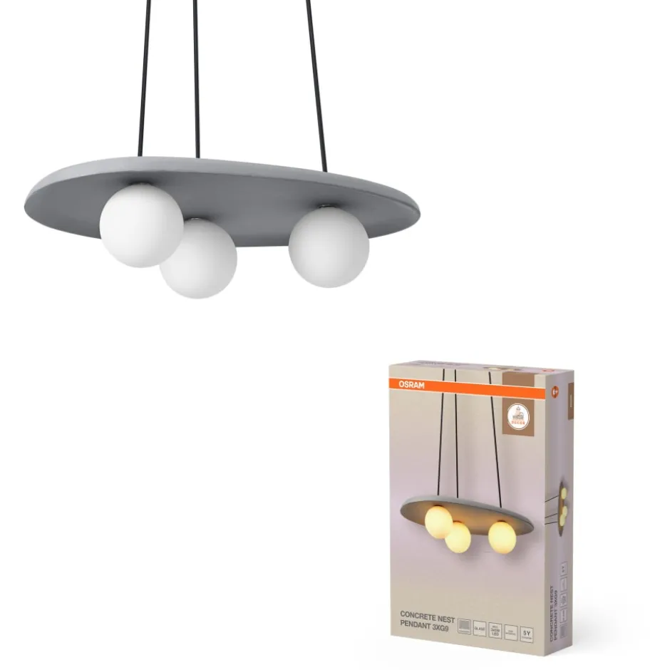 Osram Decor Nest lysekrone, grå