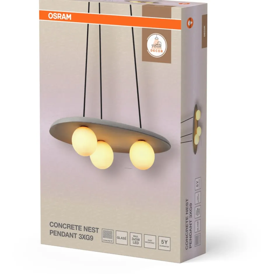 Osram Decor Nest lysekrone, grå