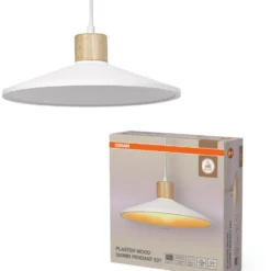 Osram Decor Plaster Wood pendel, Ø32 cm