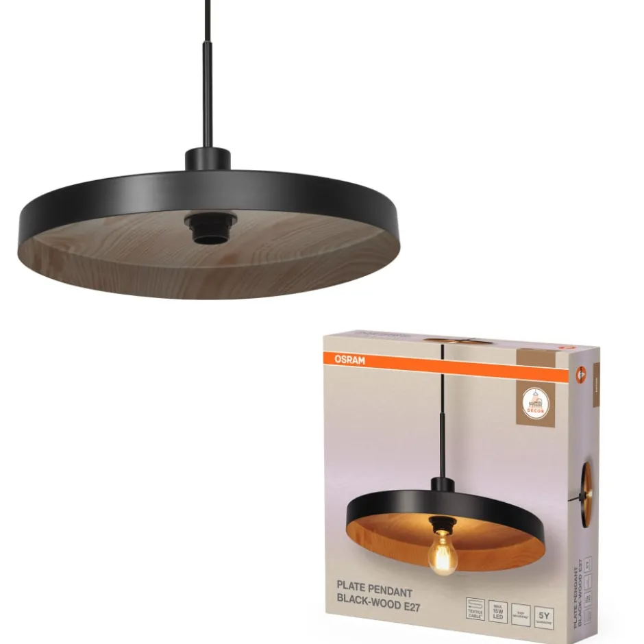 Osram Decor Plate pendel, træ