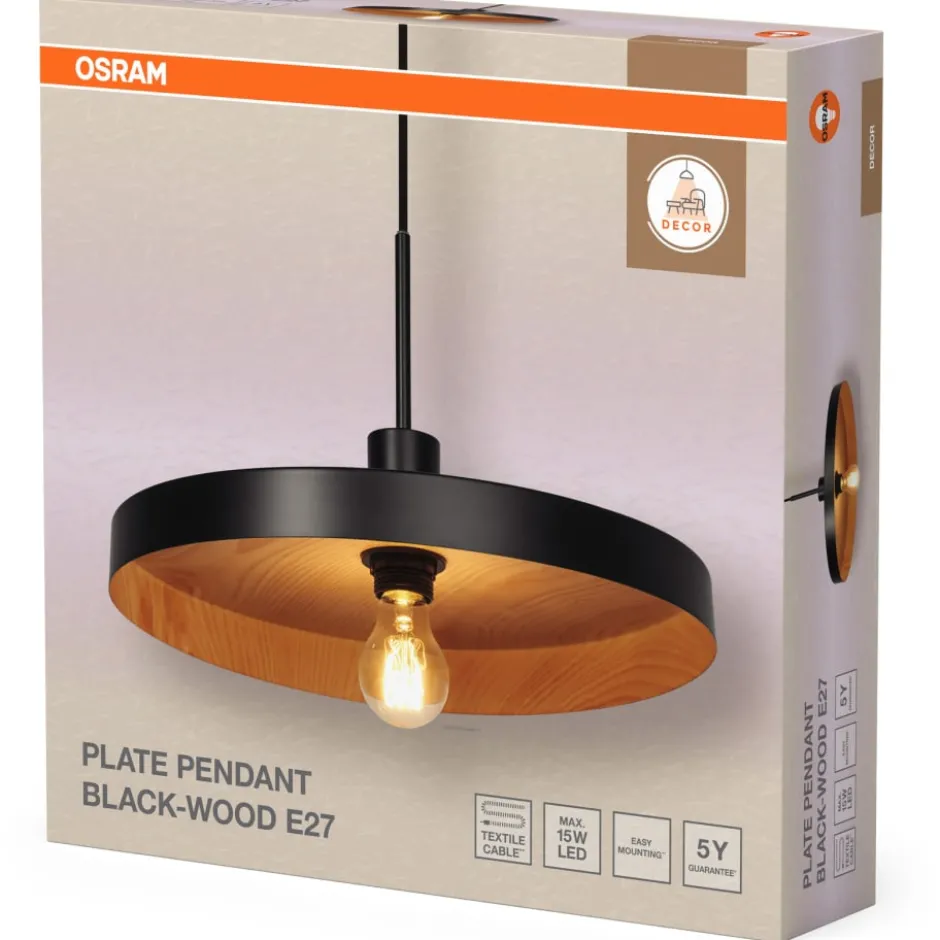 Osram Decor Plate pendel, træ