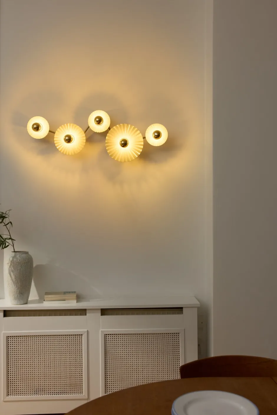 Osram Decor Plissee væglampe, beige