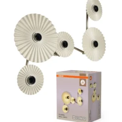 Osram Decor Plissee væglampe, beige